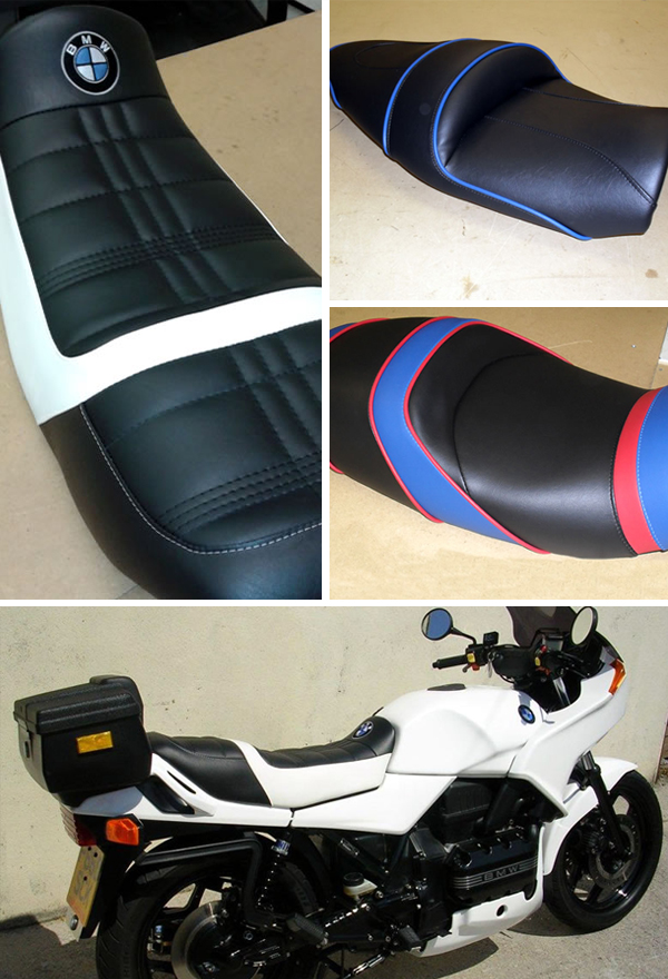 Motorbike Seat Recovered, How To Cover A Motorcycle Seat With Leather